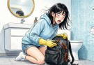 Part1: My ten-year-old daughter always rushed to the bathroom as soon as she came home from school.