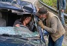 My stepson sabotaged our brakes and stood watching as our vehicle cra:sh:ed over the edge. Trapped beneath the wre:cka:ge, wou:nded and struggling to breathe, I heard a truck driver whisper through the broken window, “Play dead… he hasn’t left yet.” But once my stepson finally drove away, the stranger revealed something far more terrifying.